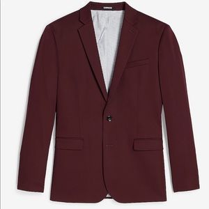 Men’s Express Burgundy suit jacket 38S Slim